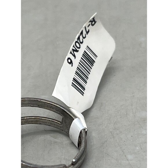 Mariana ring marble black white crystal handmade one size R-7220 circle READ NEW - Picture 3 of 5